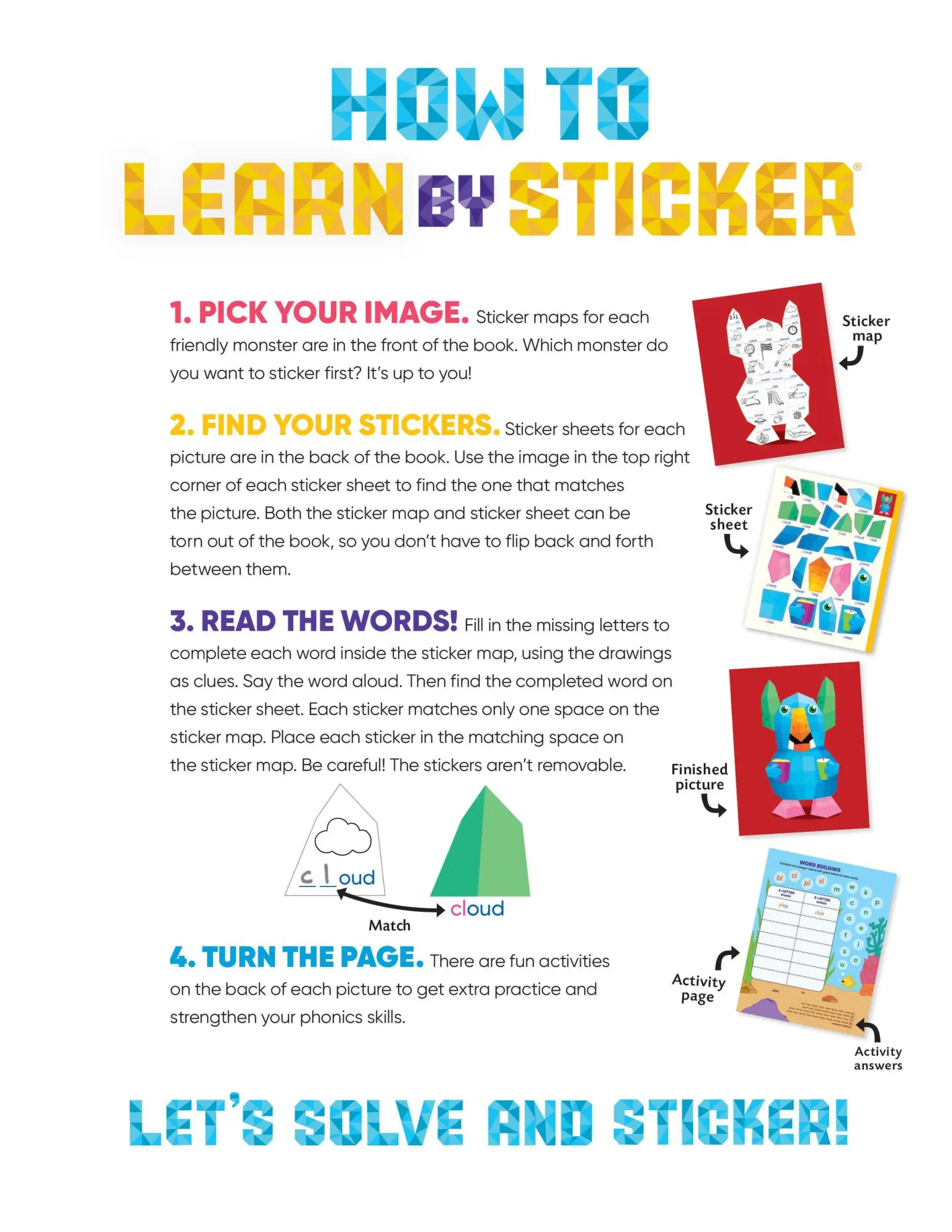Bild: 9781523519798 | Learn by Sticker: Beginning Phonics | Workman Publishing | Taschenbuch