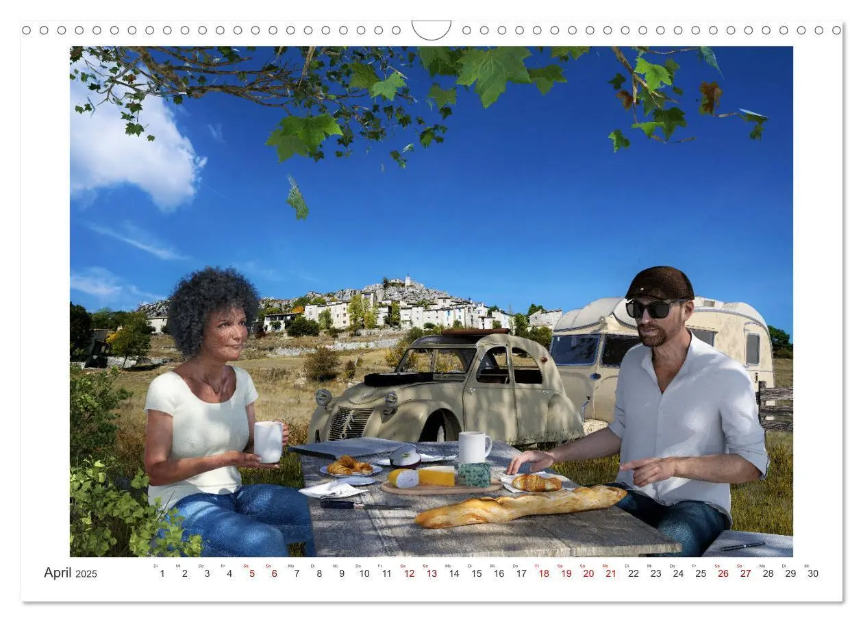Bild: 9783435069798 | Vintage Caravaning (Wandkalender 2025 DIN A3 quer), CALVENDO...