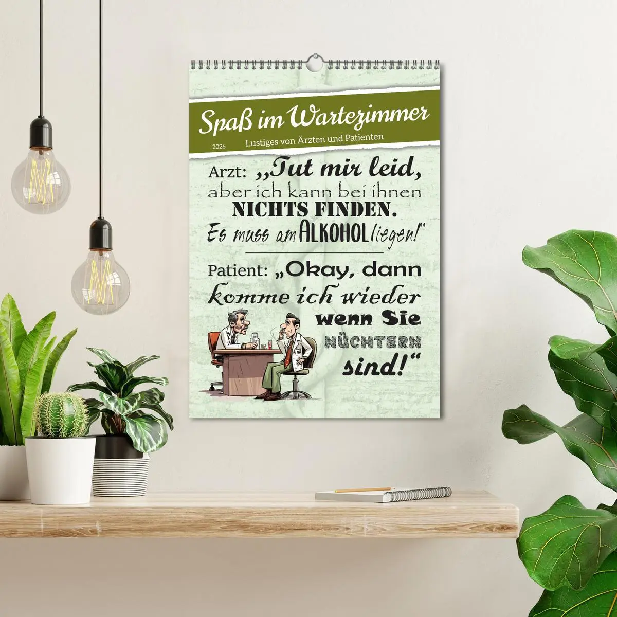 Bild: 9783516319798 | Spaß im Wartezimmer (Wandkalender 2026 DIN A3 hoch), CALVENDO...