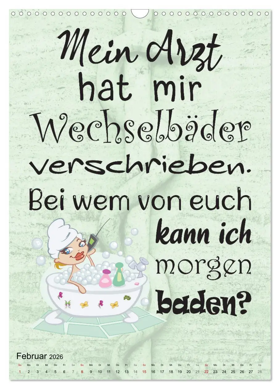Bild: 9783516319798 | Spaß im Wartezimmer (Wandkalender 2026 DIN A3 hoch), CALVENDO...