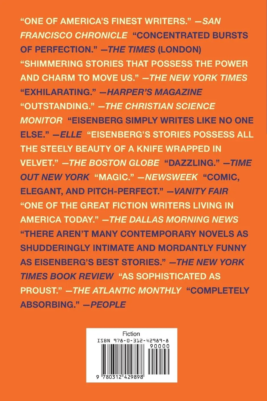 Rückseite: 9780312429898 | Collected Stories of Deborah Eisenberg | Deborah Eisenberg | Buch
