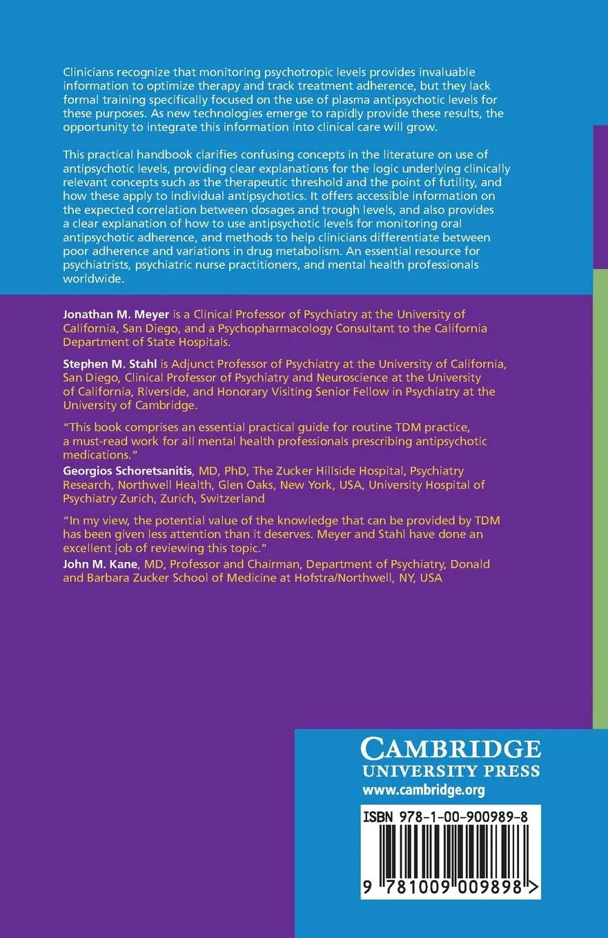 Rückseite: 9781009009898 | The Clinical Use of Antipsychotic Plasma Levels | Meyer (u. a.) | Buch
