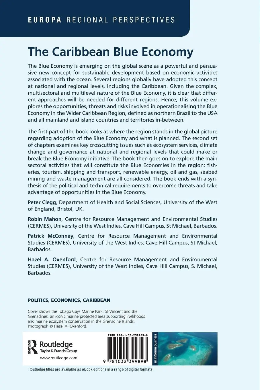 Rückseite: 9781032399898 | The Caribbean Blue Economy | Peter Clegg (u. a.) | Taschenbuch | 2022