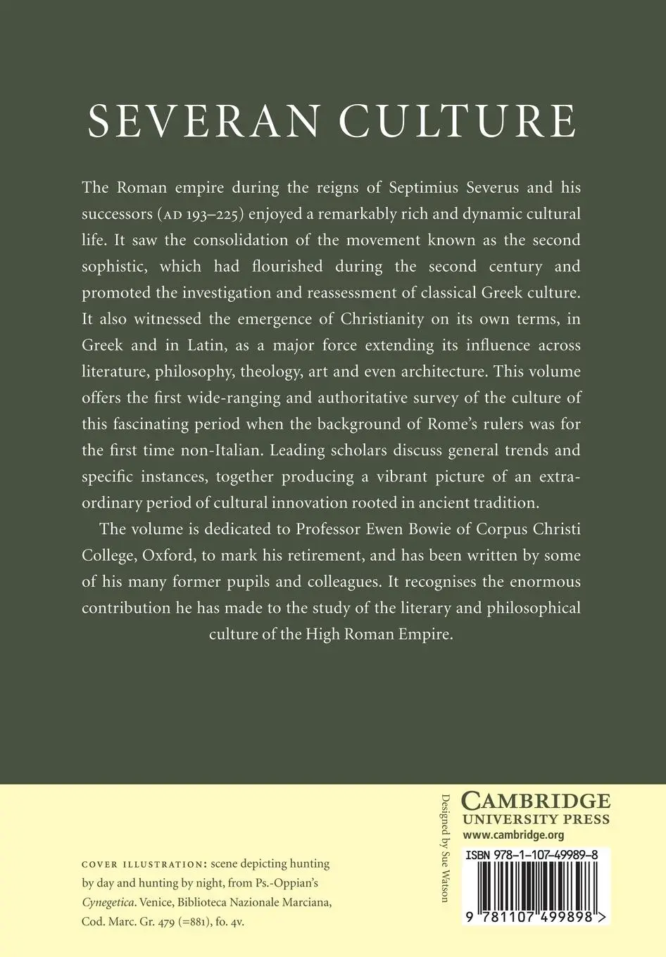 Rückseite: 9781107499898 | Severan Culture | Simon Swain (u. a.) | Taschenbuch | Englisch | 2014