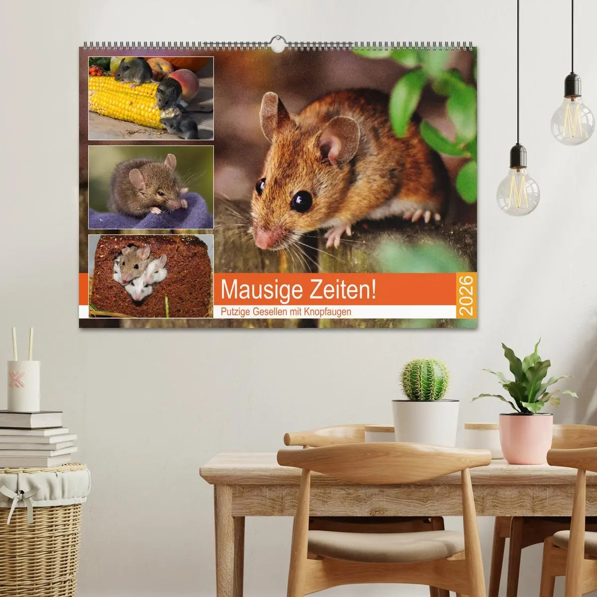 Bild: 9783457839898 | Mausige Zeiten! Putzige Gesellen mit Knopfaugen (Wandkalender 2026...