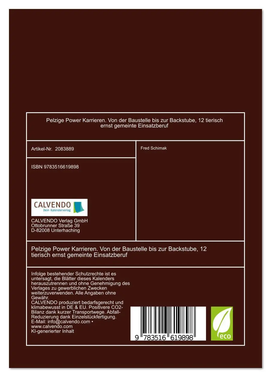 Bild: 9783516619898 | Pelzige Power Karrieren. Von der Baustelle bis zur Backstube, 12...