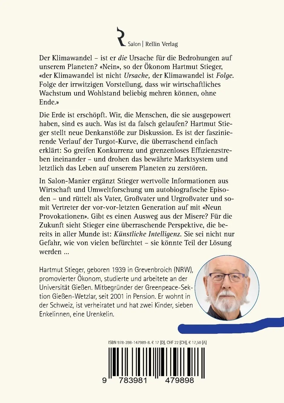 Rückseite: 9783981479898 | Die Turgot-Kurve | Hartmut Stieger | Taschenbuch | 332 S. | Deutsch