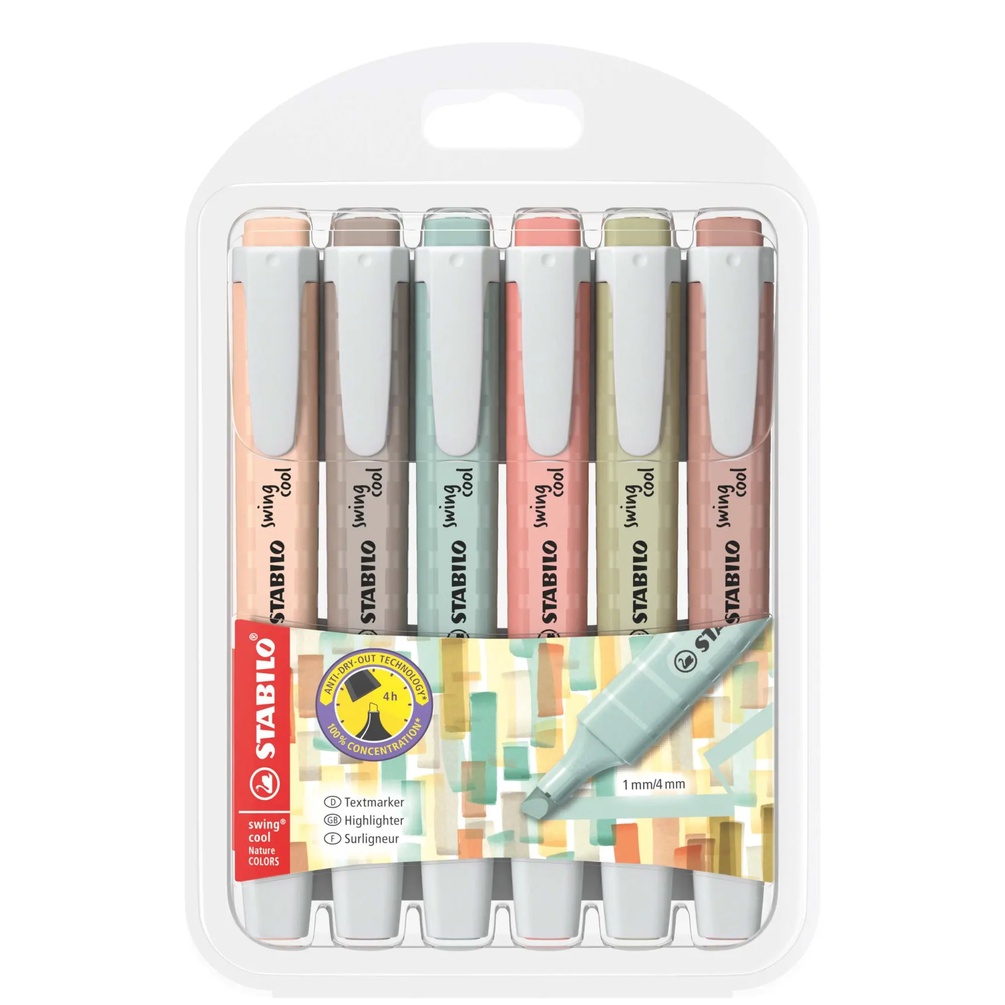 Cover: 4006381619998 | STABILO Textmarker swing cool NatureCOLORS, 6er Set, 6 Farben | 2025