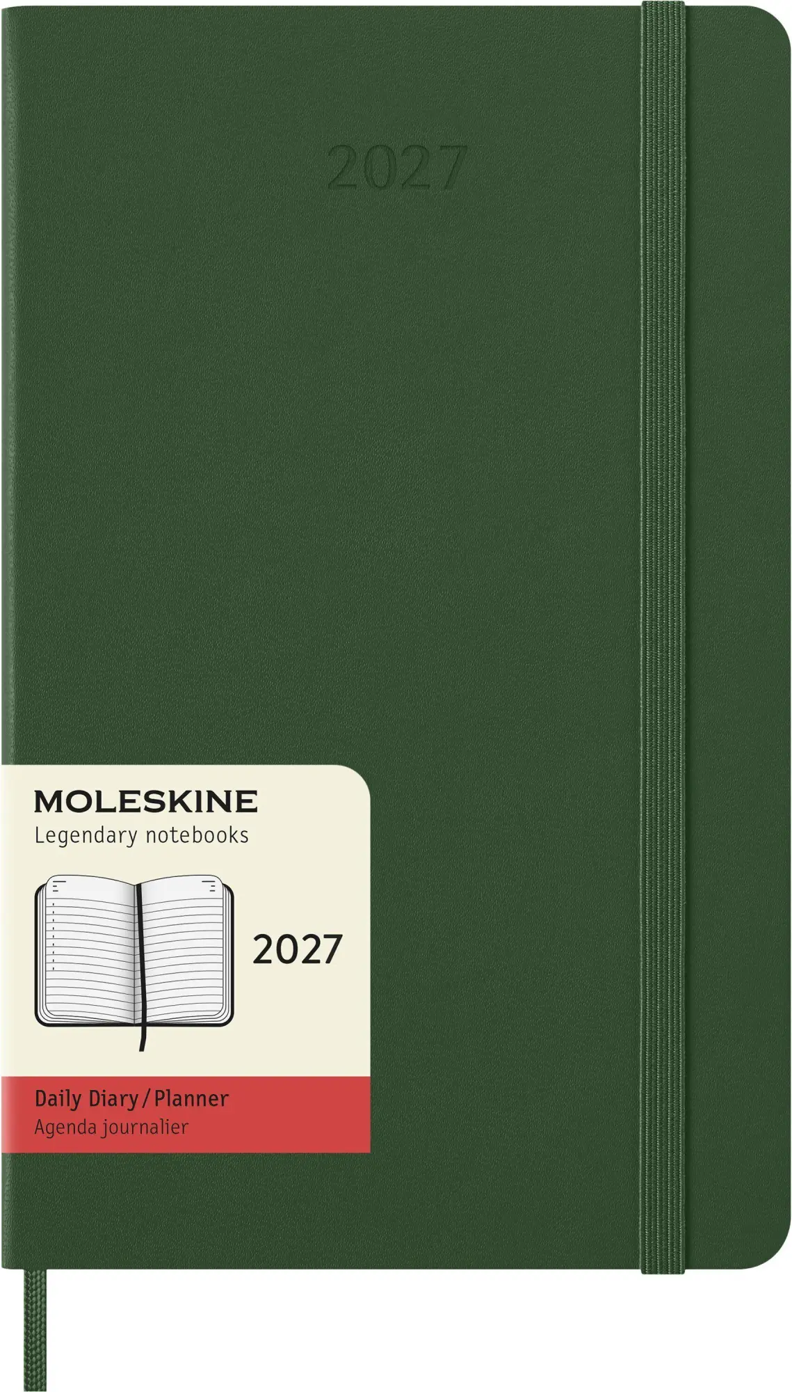 Cover: 8056999279998 | Moleskine 12 Monate Tageskalender 2027, Large/A5, 1 Tag = 1 Seite,...