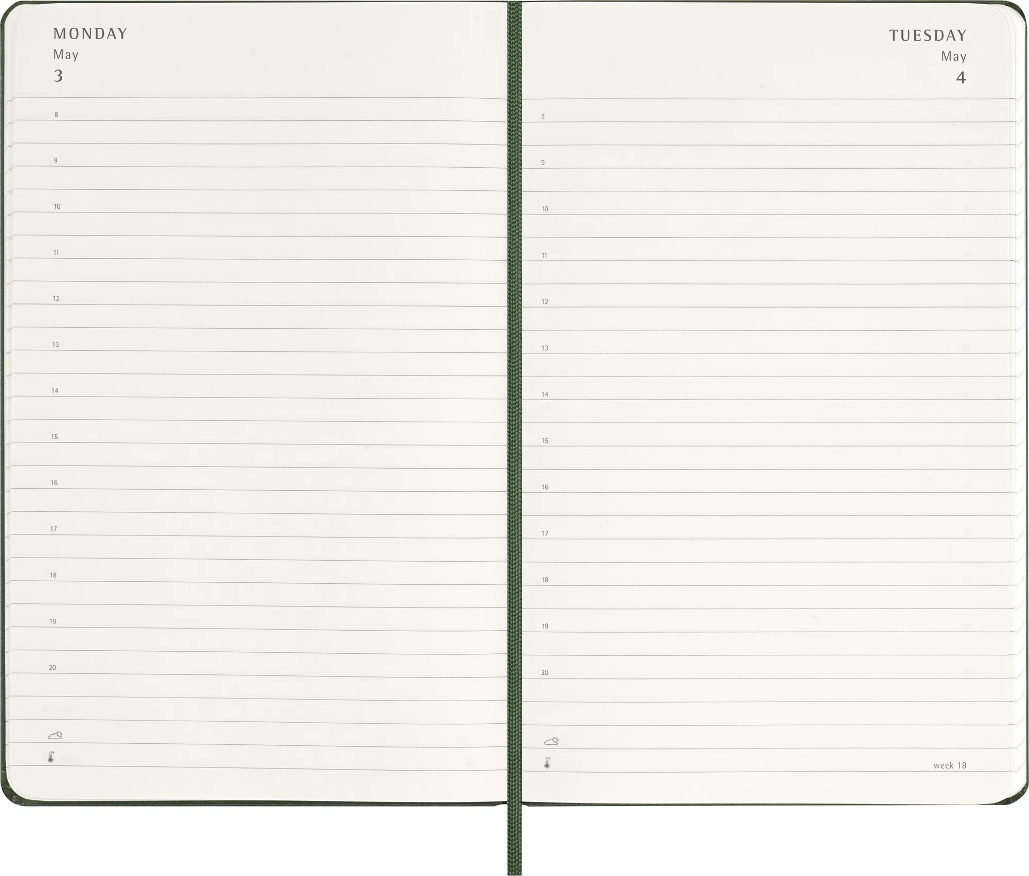 Bild: 8056999279998 | Moleskine 12 Monate Tageskalender 2027, Large/A5, 1 Tag = 1 Seite,...