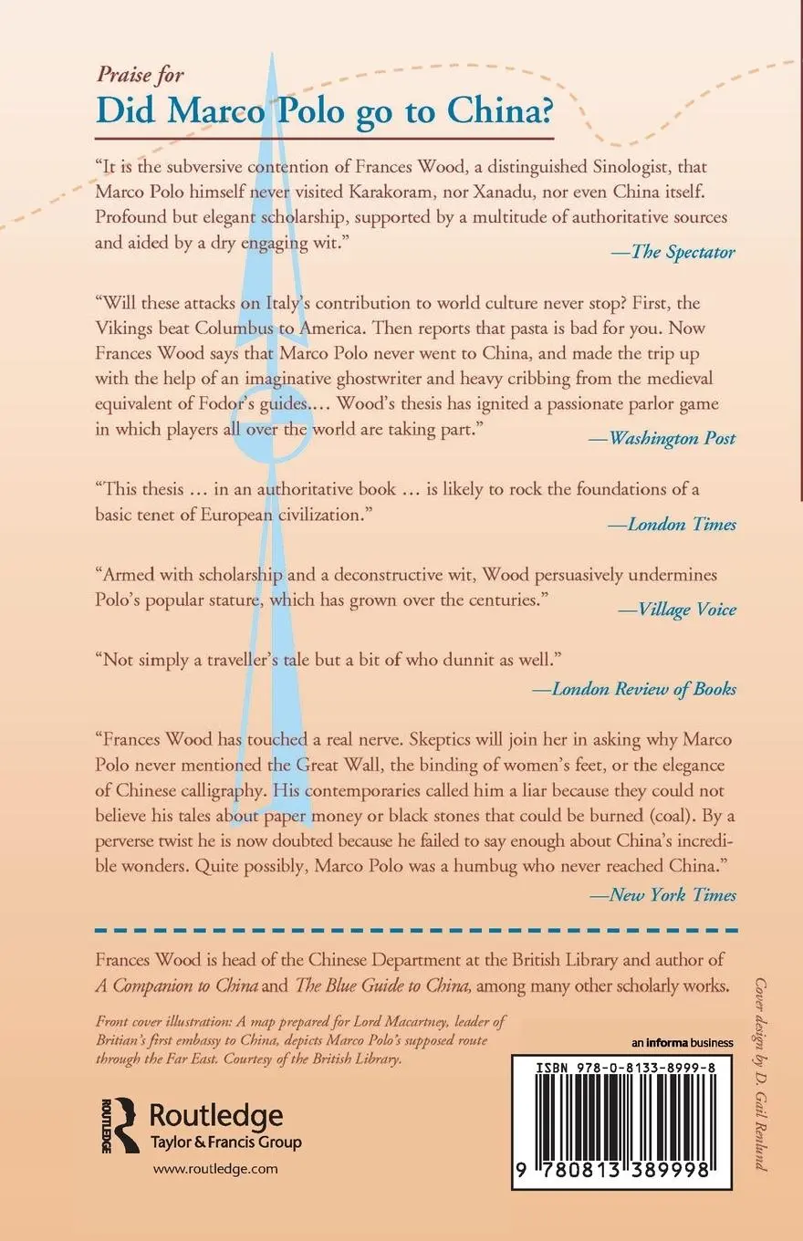 Rückseite: 9780813389998 | Did Marco Polo Go To China? | Frances Wood | Taschenbuch | Englisch