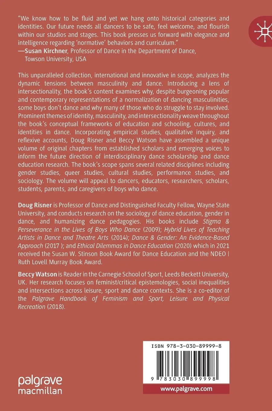 Rückseite: 9783030899998 | Masculinity, Intersectionality and Identity | Why Boys (Don't) Dance
