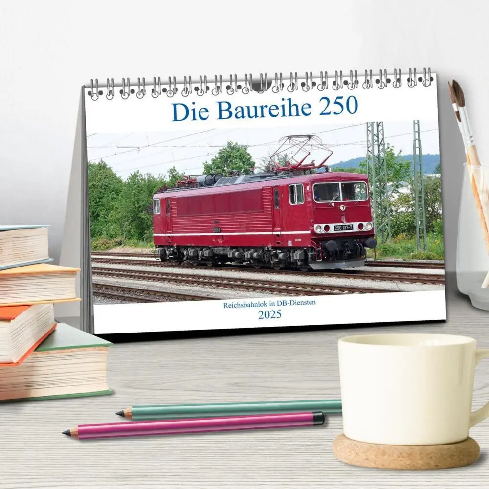 Bild: 9783435359998 | Die Baureihe 250 - Reichsbahnlok in DB-Diensten (Tischkalender 2025...