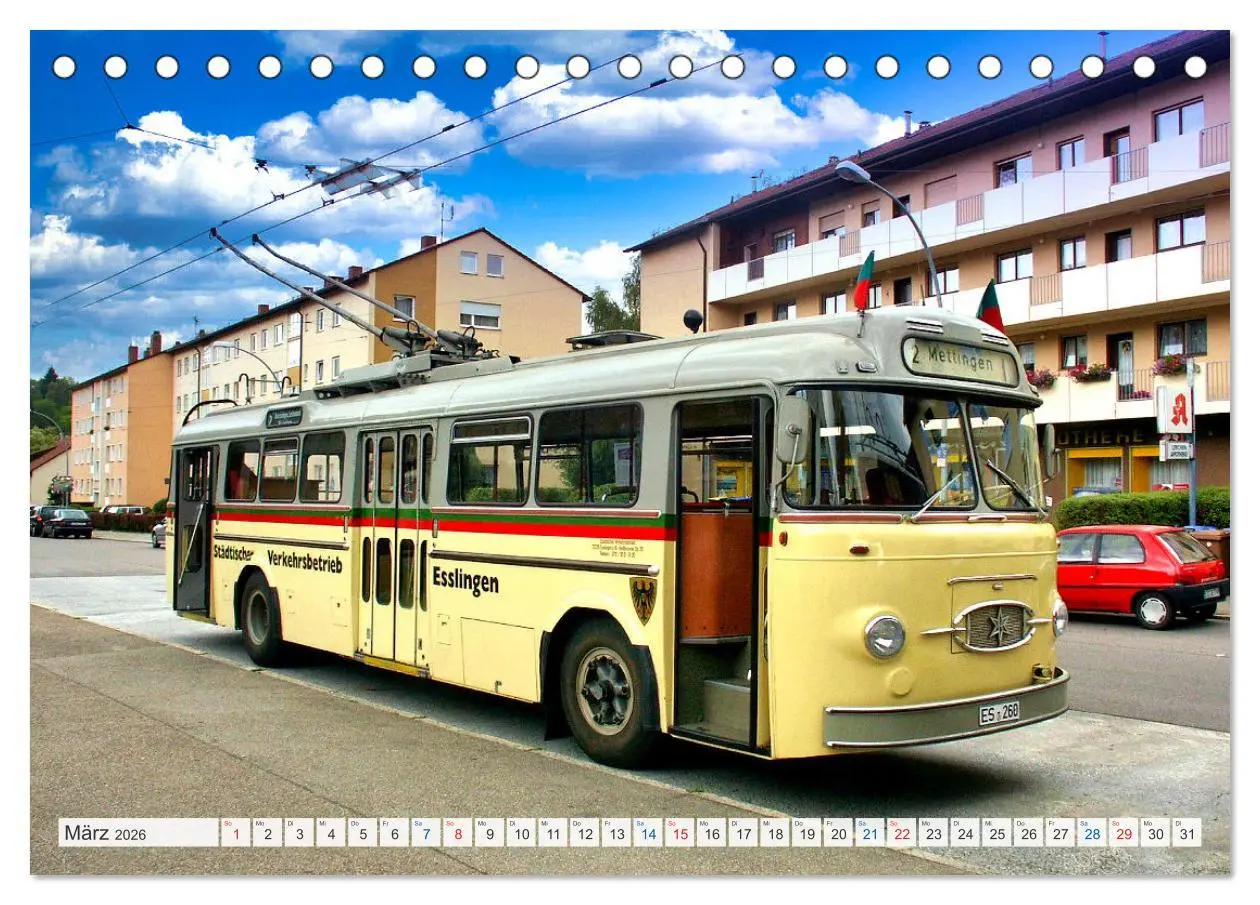 Bild: 9783457519998 | Historische und moderne Busse (Tischkalender 2026 DIN A5 quer),...
