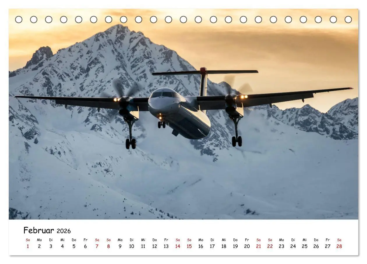 Bild: 9783457689998 | Flugzeuge in beeindruckender Kulisse (Tischkalender 2026 DIN A5...