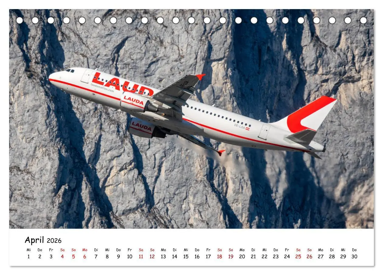 Bild: 9783457689998 | Flugzeuge in beeindruckender Kulisse (Tischkalender 2026 DIN A5...