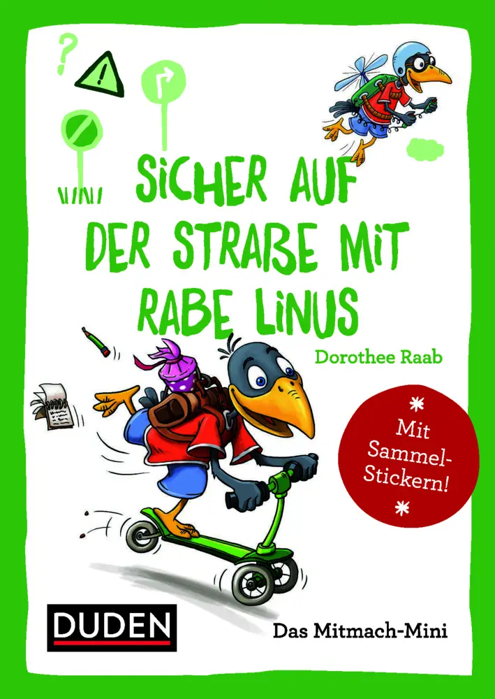 Cover: 9783411850099 | Sicher auf der Straße mit Rabe Linus | Mit Sammelstickern! | Raab