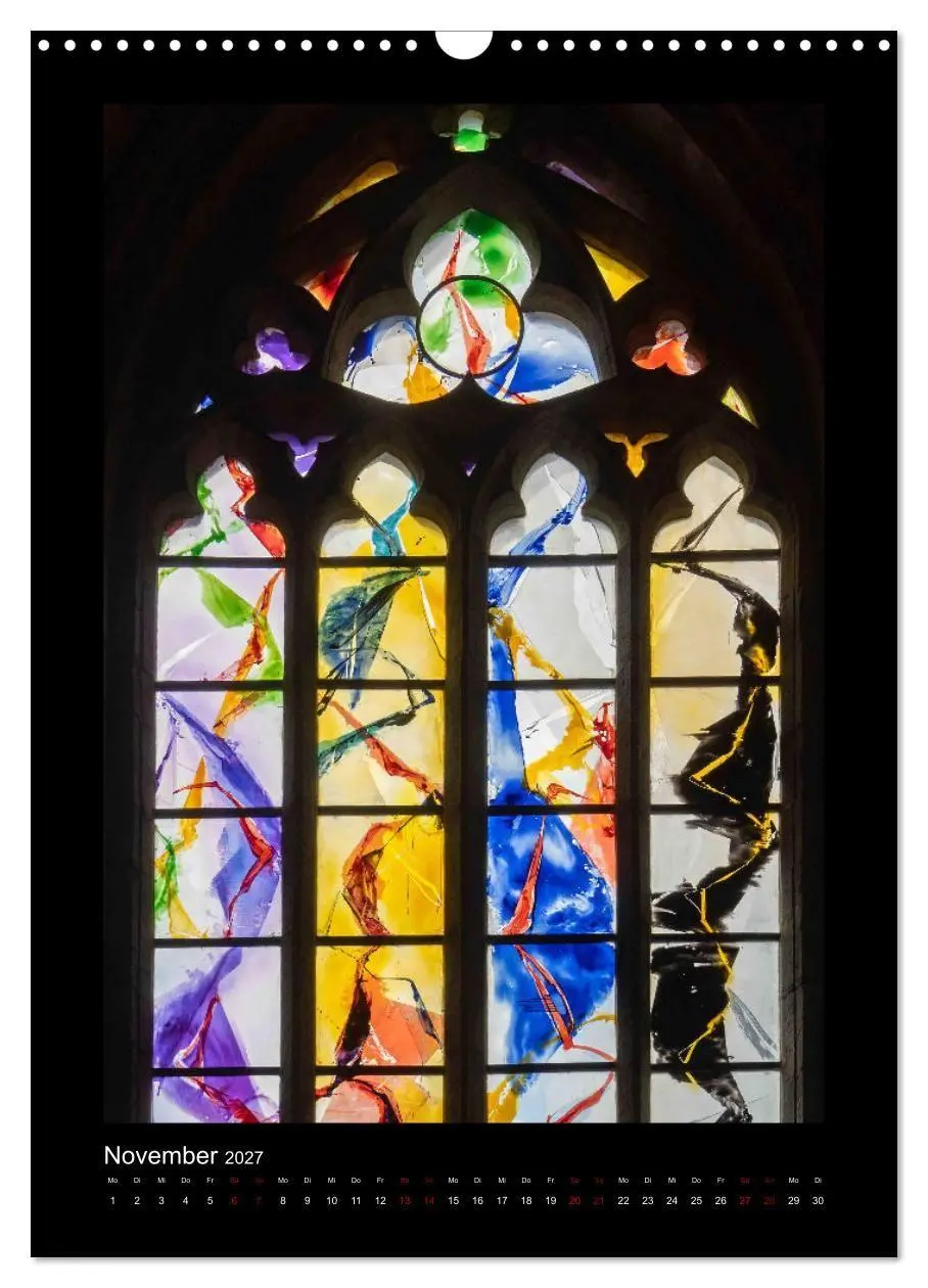 Bild: 9783569500099 | Kirchenfenster - Sakrale Glaskunst (Wandkalender 2027 DIN A3 hoch),...