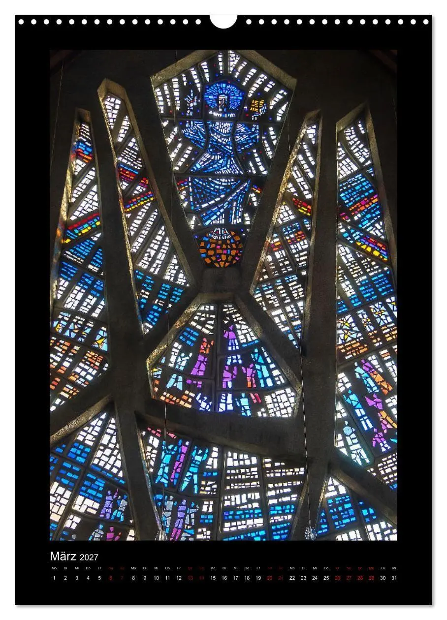 Bild: 9783569500099 | Kirchenfenster - Sakrale Glaskunst (Wandkalender 2027 DIN A3 hoch),...