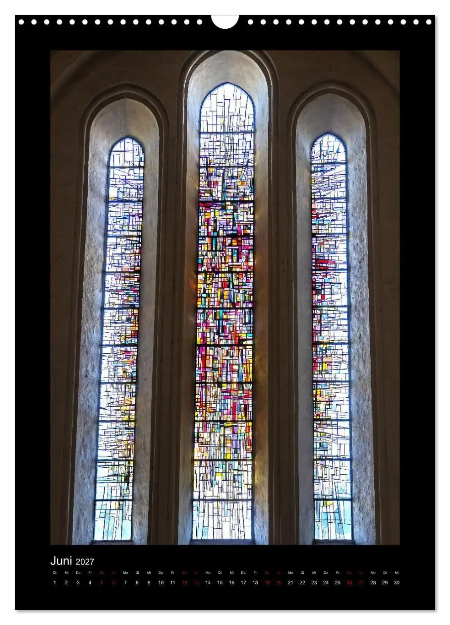 Bild: 9783569500099 | Kirchenfenster - Sakrale Glaskunst (Wandkalender 2027 DIN A3 hoch),...