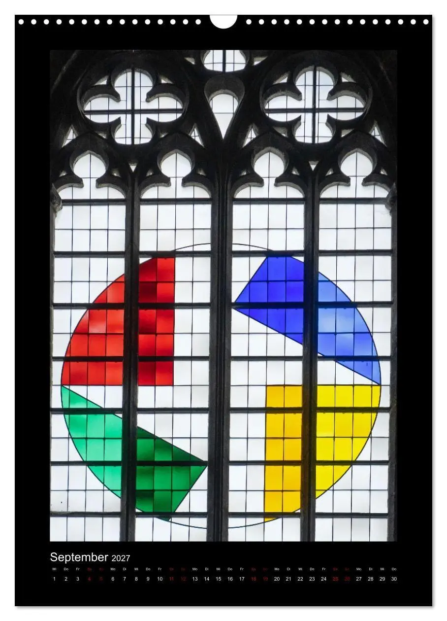 Bild: 9783569500099 | Kirchenfenster - Sakrale Glaskunst (Wandkalender 2027 DIN A3 hoch),...