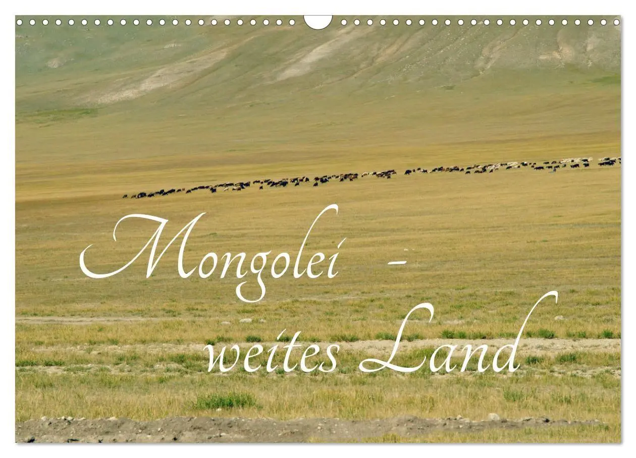 Cover: 9783569980099 | Mongolei - weites Land (Wandkalender 2027 DIN A3 quer), CALVENDO...