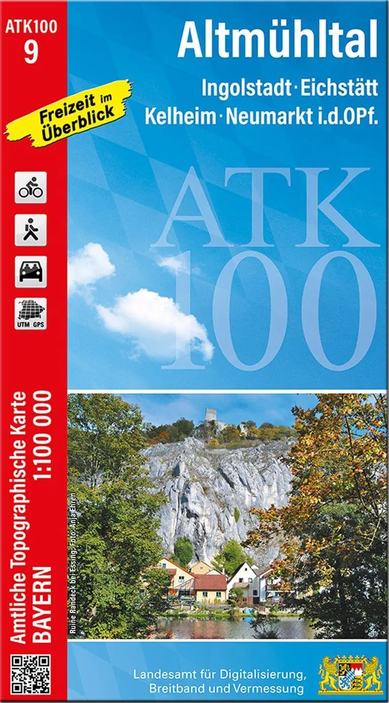 Cover: 9783987760099 | ATK100-9 Altmühltal (Amtliche Topographische Karte 1:100000) | Deutsch