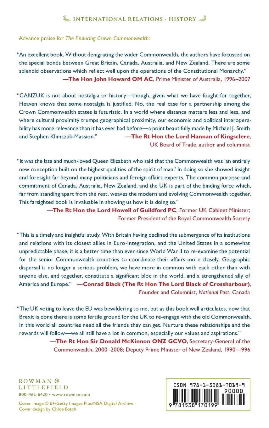 Rückseite: 9781538170199 | The Enduring Crown Commonwealth | Michael J. Smith (u. a.) | Buch