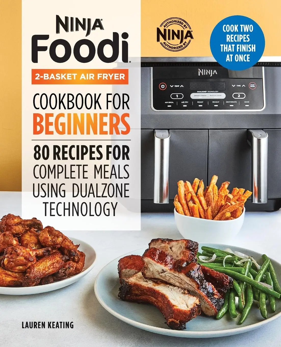 Cover: 9781638780199 | Ninja Foodi 2-Basket Air Fryer Cookbook for Beginners | Lauren Keating