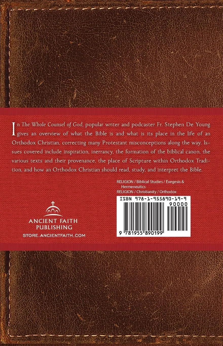 Rückseite: 9781955890199 | The Whole Counsel of God | An Introduction to Your Bible | Young
