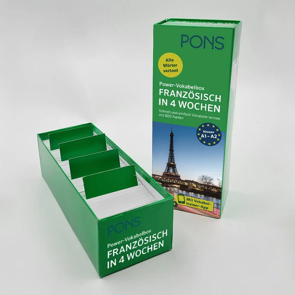Bild: 9783125660199 | PONS Power-Vokabelbox Französisch in 4 Wochen | Taschenbuch | 800 S.