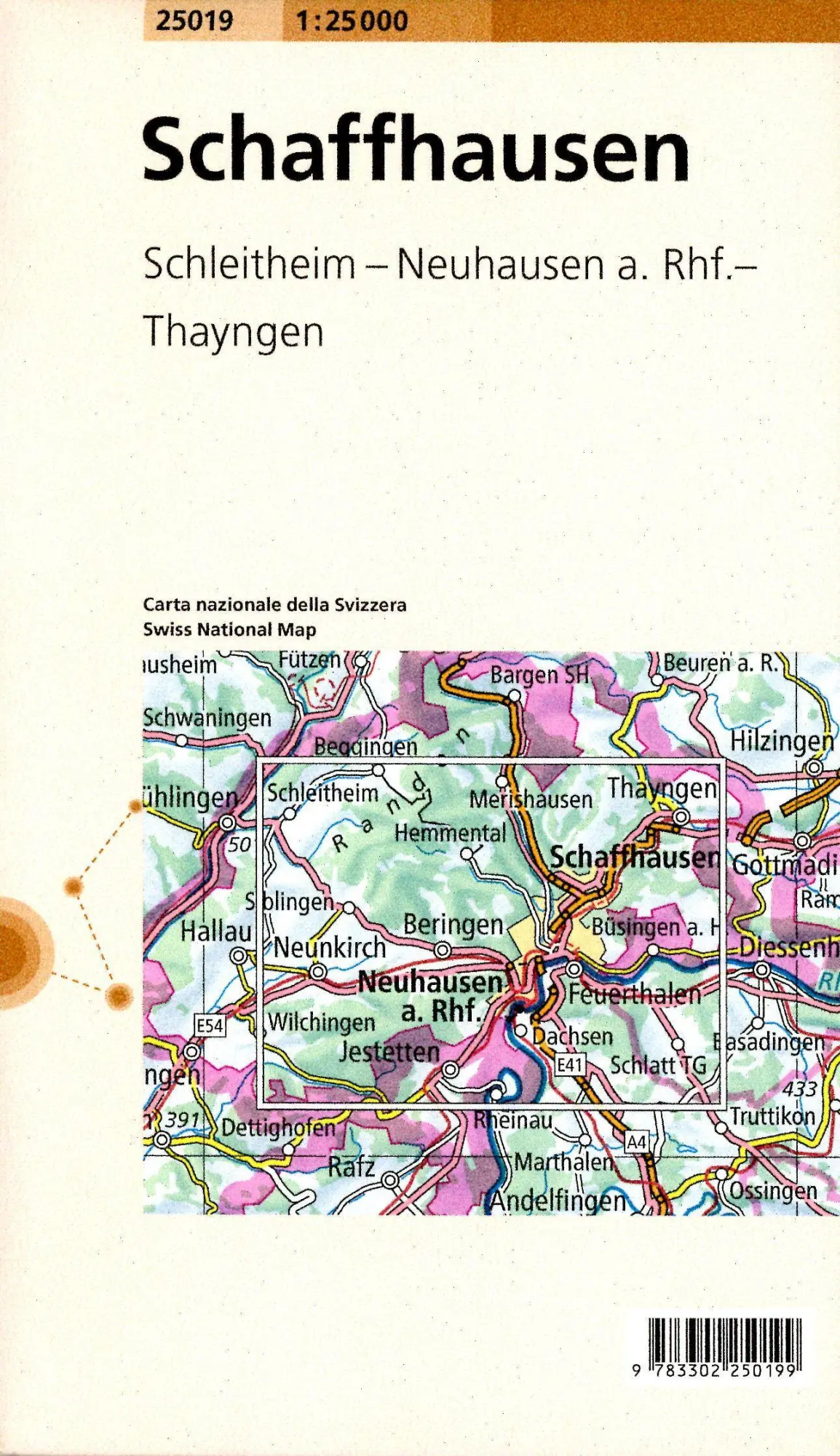 Bild: 9783302250199 | 25019 Schaffhausen | Schleitheim - Neuhausen a. Rhf. - Thayngen | 2026