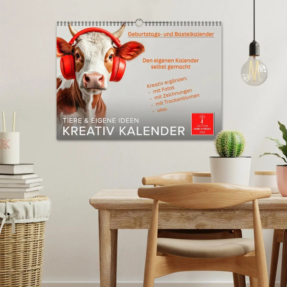 Bild: 9783457310199 | Kreativ Kalender - Tiere &amp; eigene Ideen (Wandkalender 2026 DIN A3...