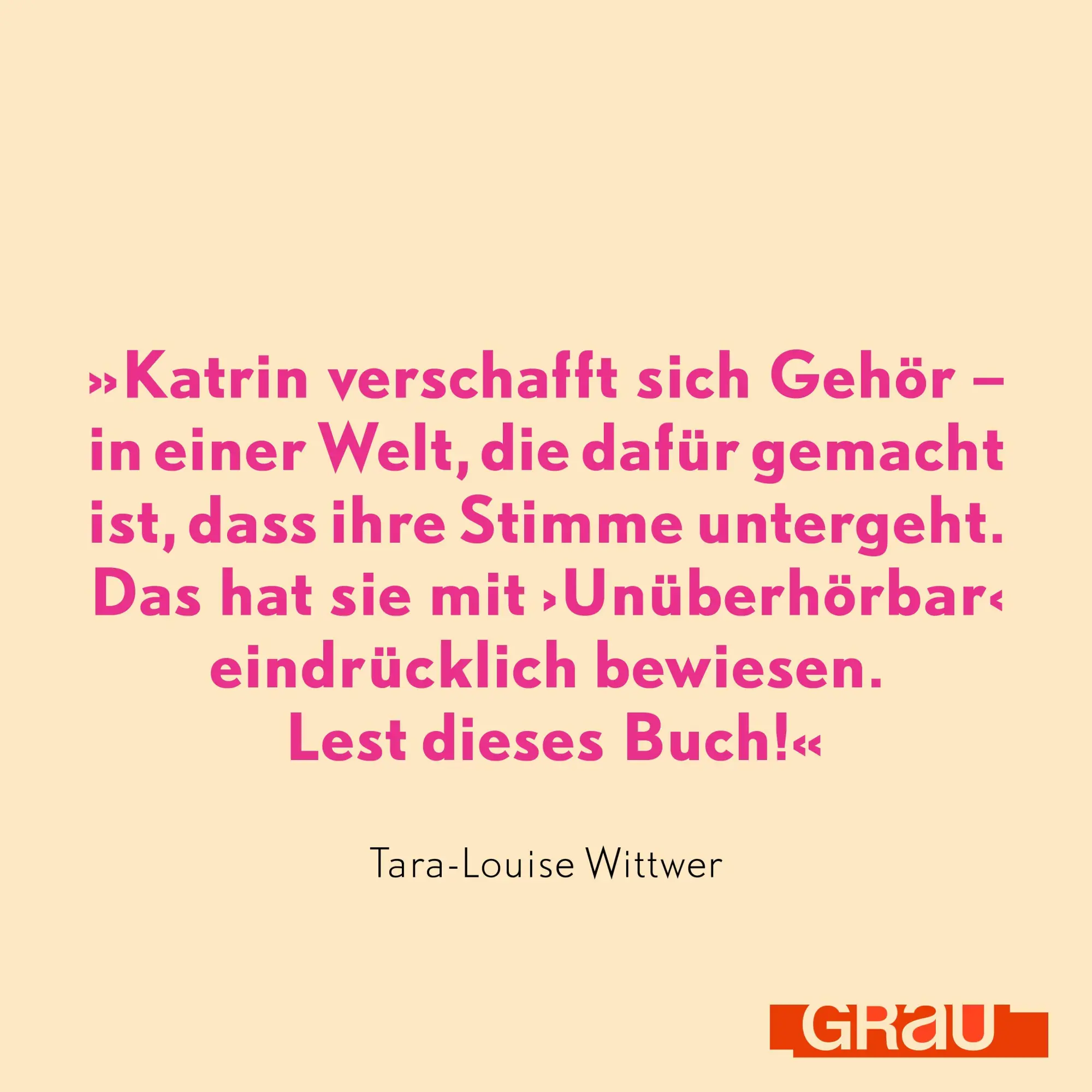 Bild: 9783818900199 | Unüberhörbar | Katrin Aimee | Taschenbuch | 208 S. | Deutsch | 2026