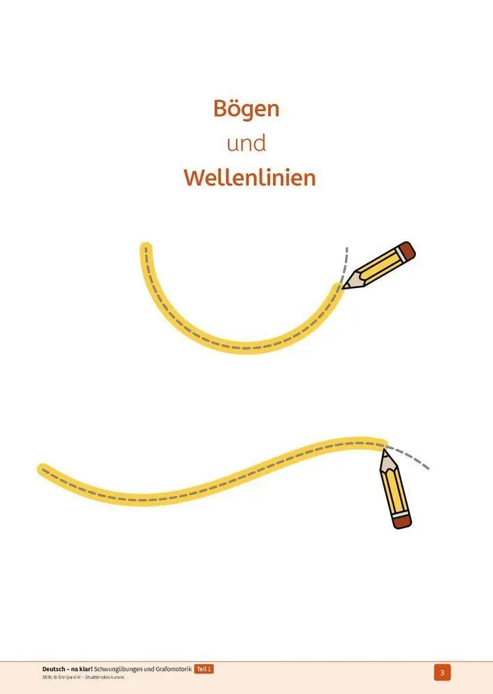 Bild: 9783834670199 | Deutsch - na klar! Schwungübungen und Grafomotorik Teil 1 | Kitzinger