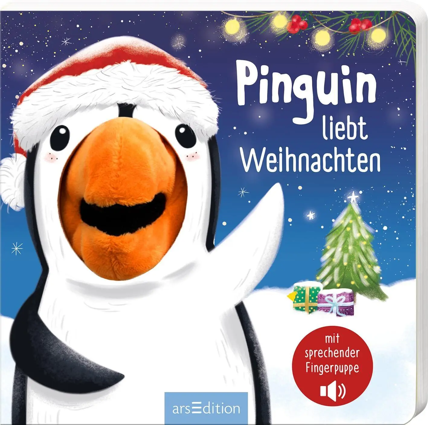 Cover: 9783845870199 | Pinguin liebt Weihnachten | Mit sprechender Fingerpuppe | Shuttlewood