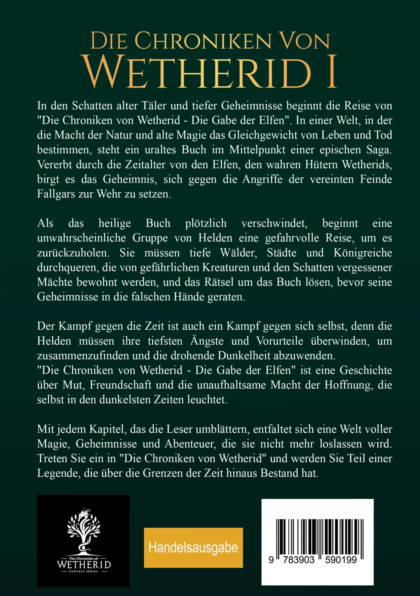 Rückseite: 9783903590199 | Die Chroniken von Wetherid I - Die Gabe der Elfen | Christian Dölder