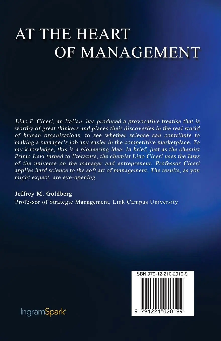 Rückseite: 9791221020199 | AT THE HEART OF MANAGEMENT | Lino F. Ciceri | Taschenbuch | Englisch
