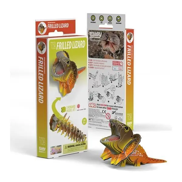 Cover: 9421036940299 | EUGY 3D Bastelset Kragenechse | Kit (Bastelset) | 650108 | Deutsch