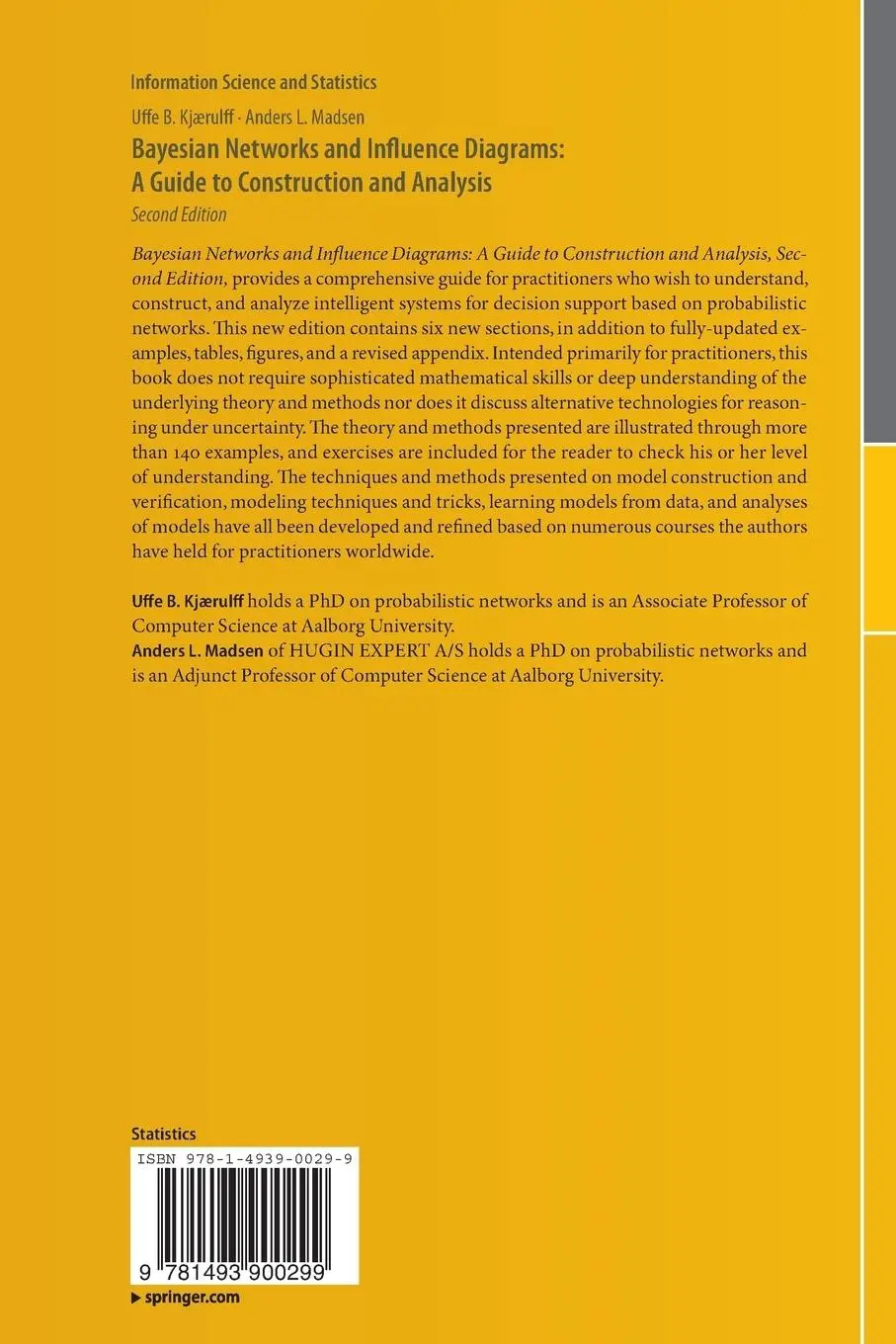 Rückseite: 9781493900299 | Bayesian Networks and Influence Diagrams: A Guide to Construction...