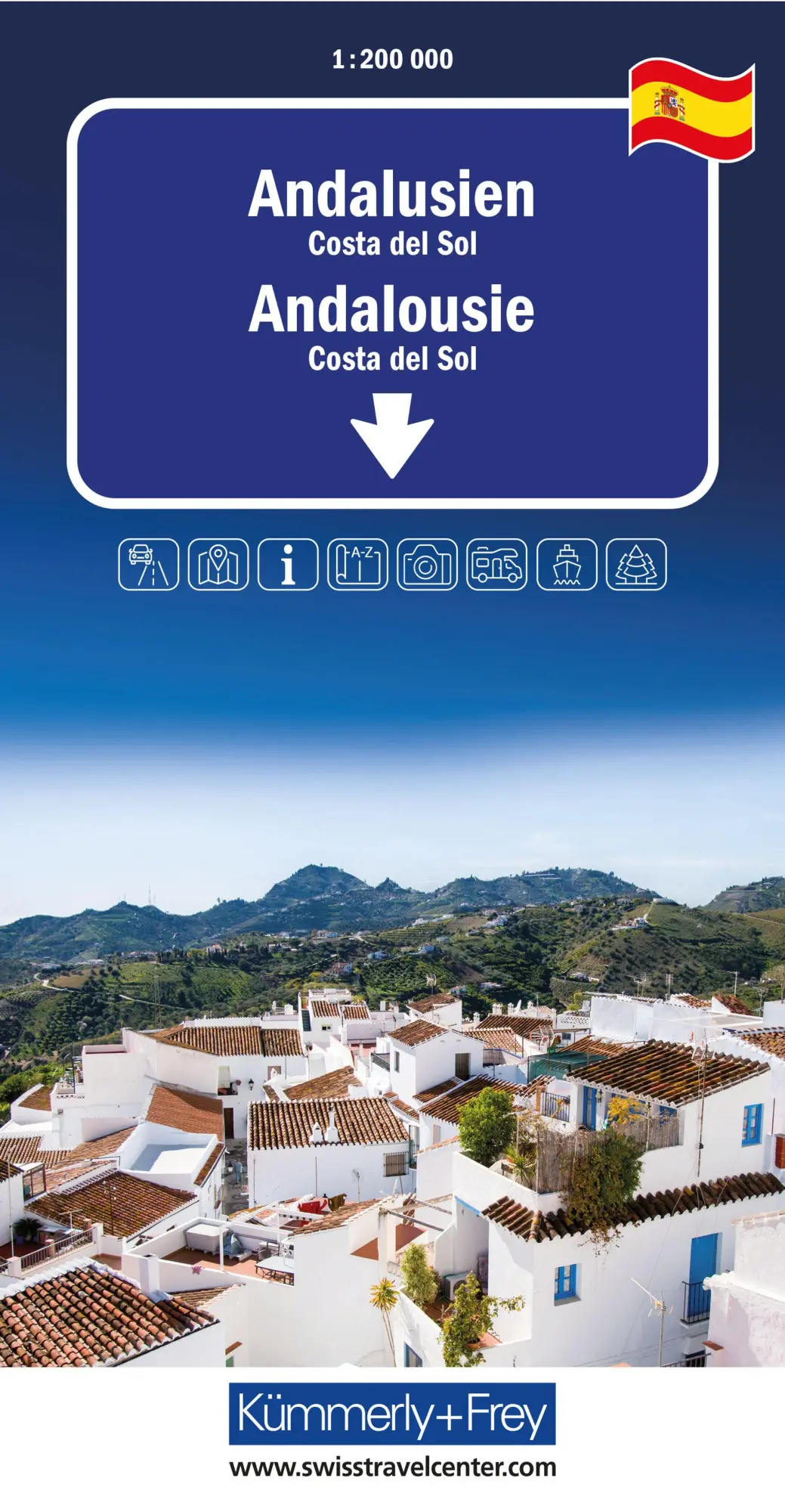 Cover: 9783259300299 | Kümmerly+Frey Regional-Strassenkarte Andalusien 1:200.000 | Deutsch