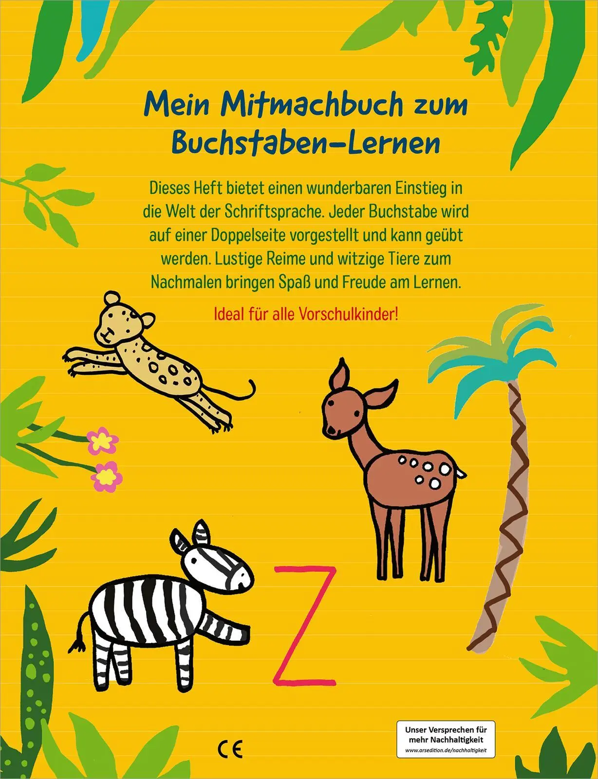 Rückseite: 9783845860299 | Mit Affe, Bär und Reh lerne ich das ABC | Katja Mensing | Taschenbuch