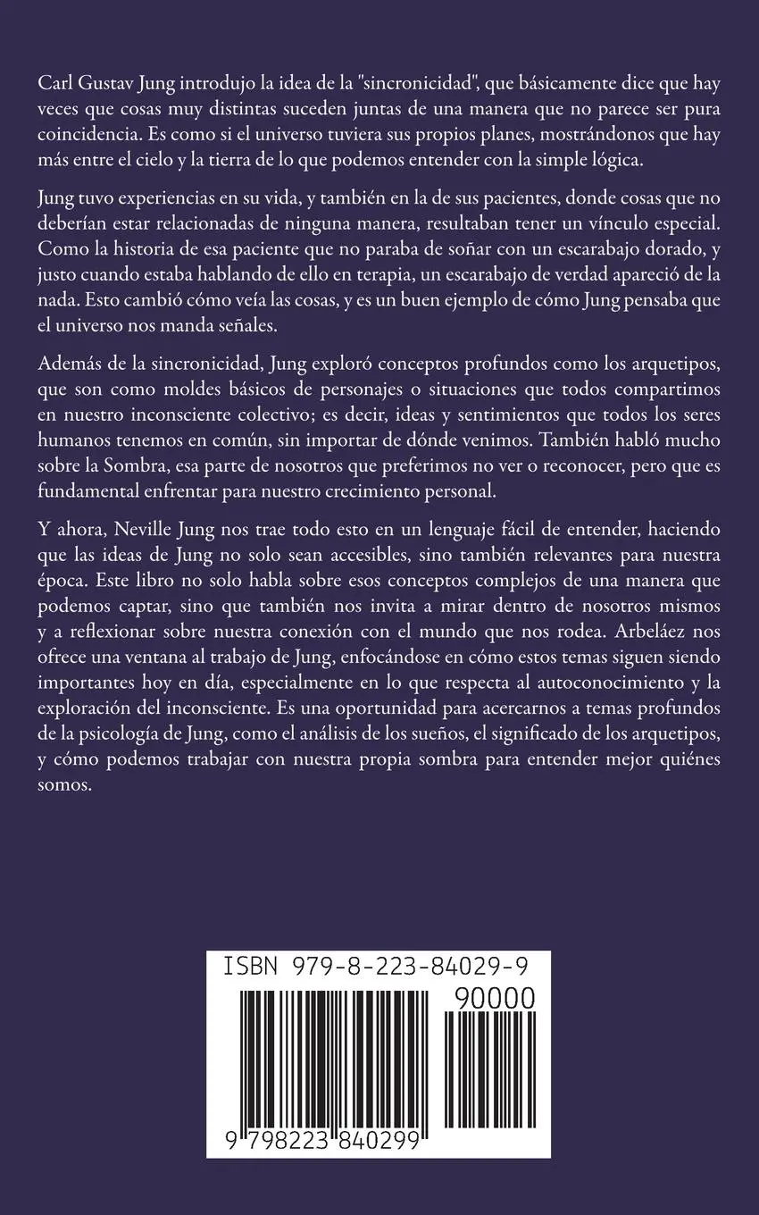 Rückseite: 9798223840299 | Carl Jung | De La Sincronicidad Y Coincidencia | Neville Jung | Buch