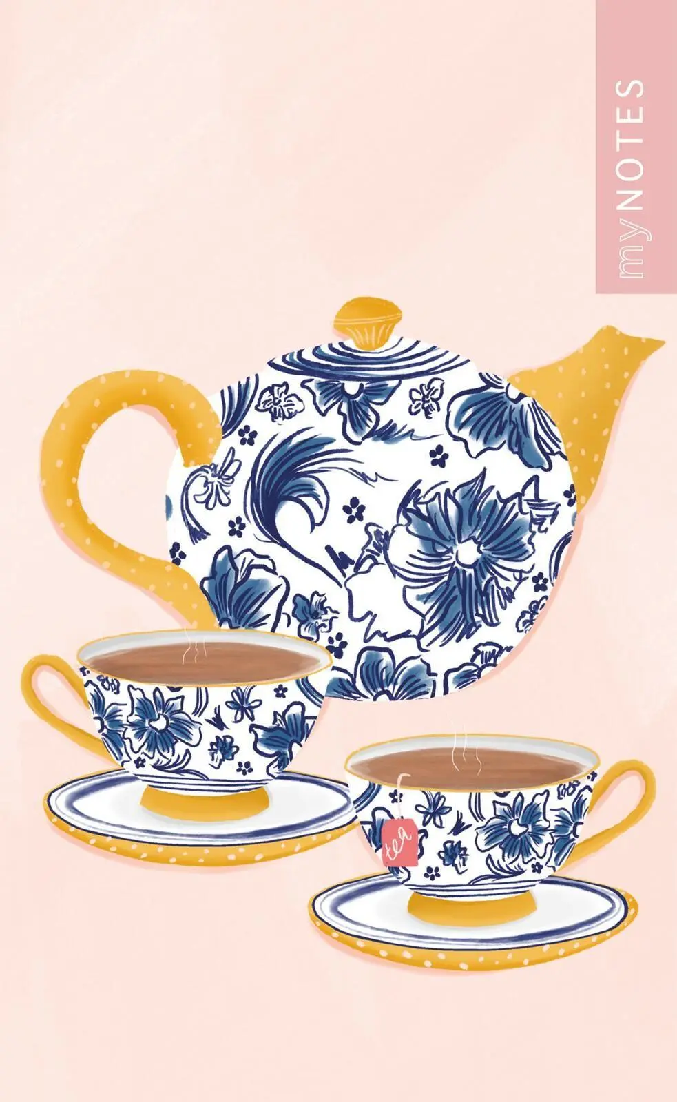 Bild: 4014489140399 | myNOTES Papeterie: Notizbuch A6 Simply, Katy - Tea Time | Katy Simply