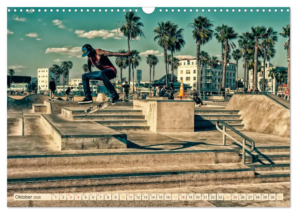 Bild: 9783457910399 | Skateboarding, so cool (Wandkalender 2026 DIN A3 quer), CALVENDO...