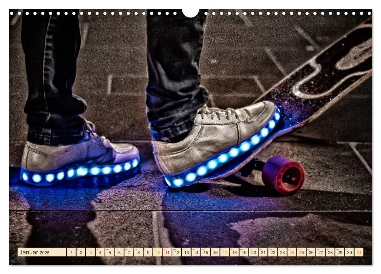 Bild: 9783457910399 | Skateboarding, so cool (Wandkalender 2026 DIN A3 quer), CALVENDO...