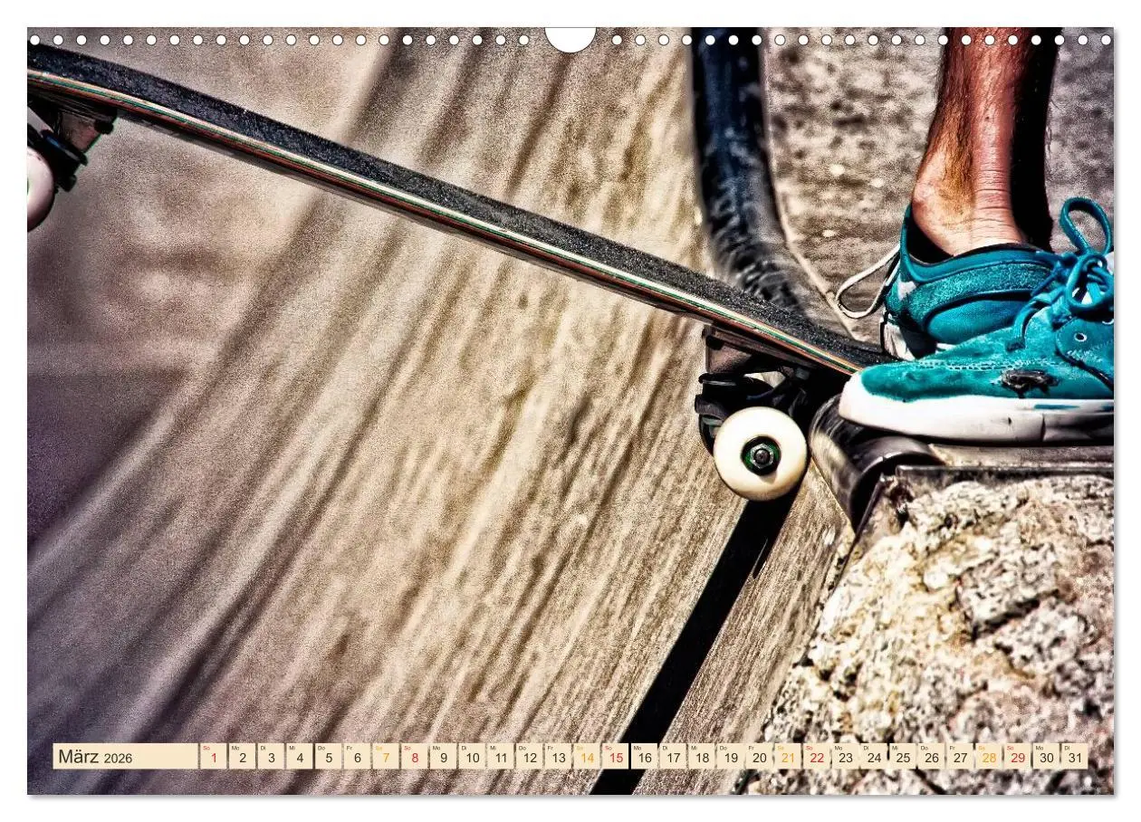 Bild: 9783457910399 | Skateboarding, so cool (Wandkalender 2026 DIN A3 quer), CALVENDO...