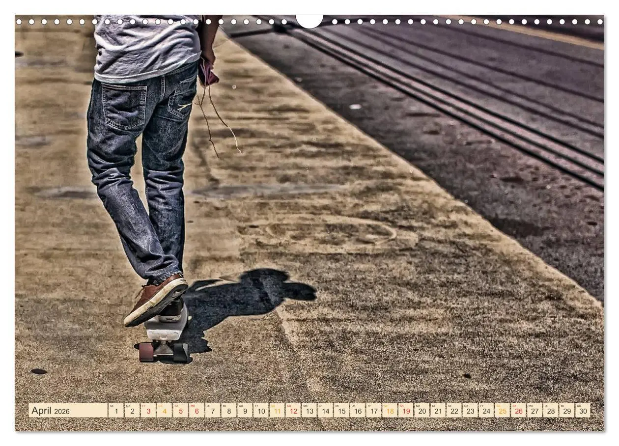 Bild: 9783457910399 | Skateboarding, so cool (Wandkalender 2026 DIN A3 quer), CALVENDO...