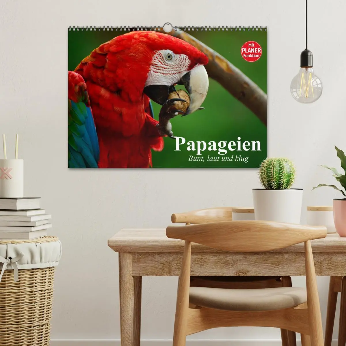 Bild: 9783516000399 | Papageien. Bunt, laut und klug (Wandkalender 2026 DIN A3 quer),...