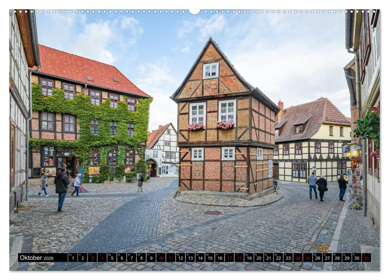 Bild: 9783457690499 | Fachwerkstadt Quedlinburg (hochwertiger Premium Wandkalender 2026...